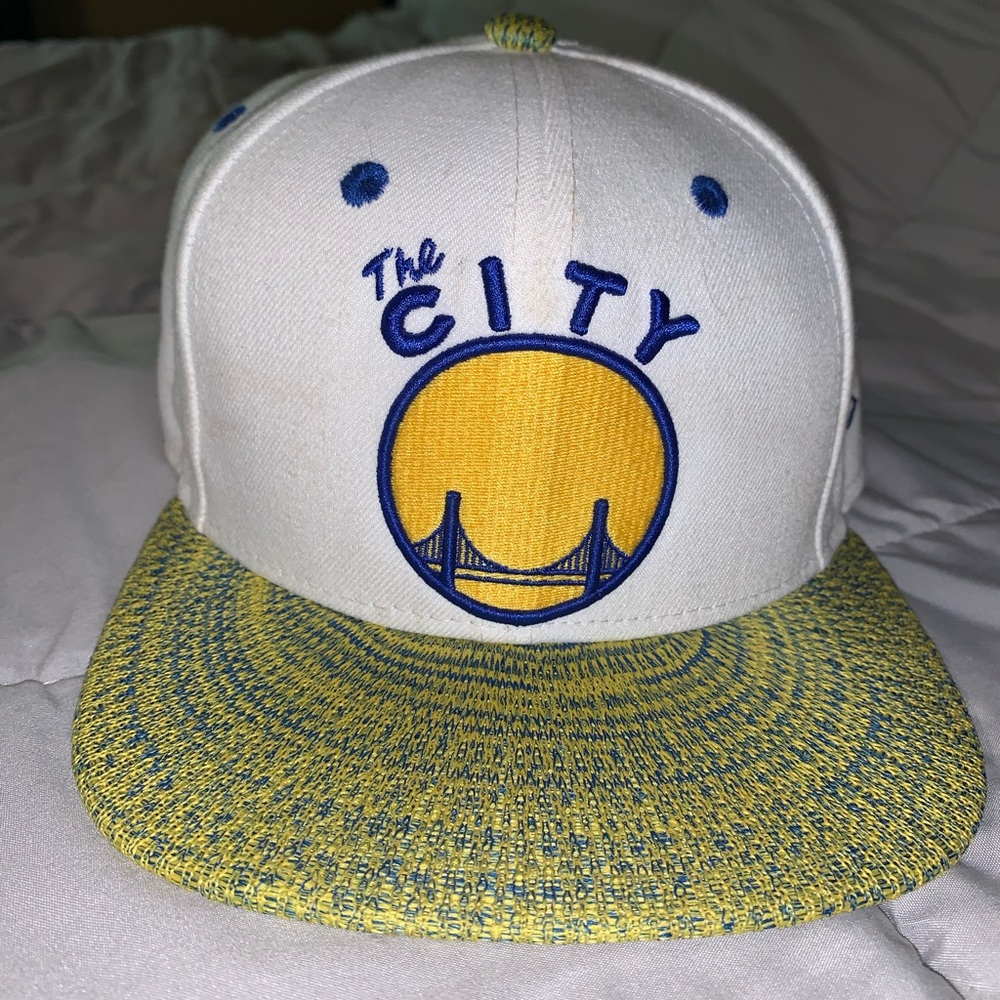 golden state flat brim hat. negotiable price